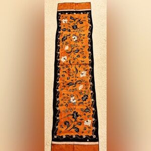 Batik Keris all silk neck scarf exquisite shimmer details original artisan piece